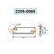 H & H Industrial Products 5.91 X 1.26 X 0.079" Right Hand External Cut-Off & Grooving Blade 2209-0060 - alternate 2